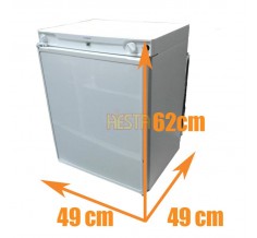 Absorption Freistehender weißer Kühlschrank DOMETIC RF62 12V 230V Gas