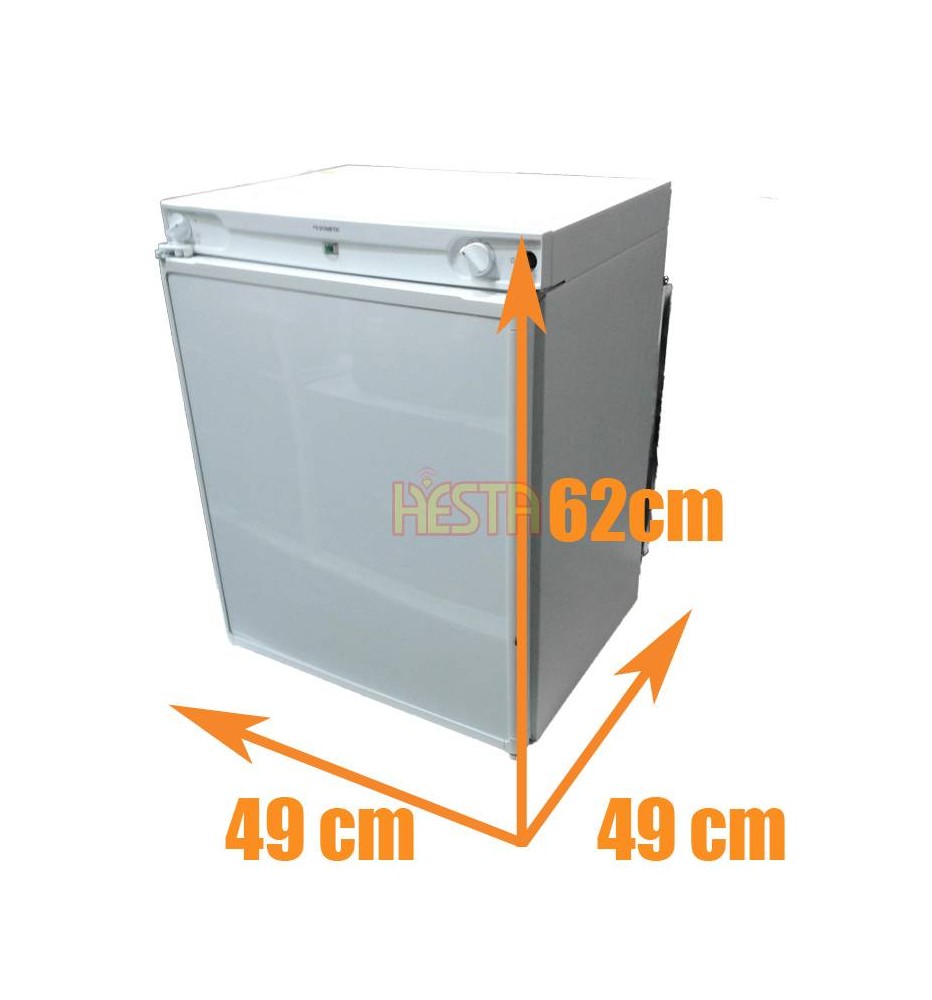 Absorption Freistehender weißer Kühlschrank DOMETIC RF62 12V 230V Gas