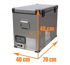 Холодильник Indel B TB 46 Steel 45L компрессор 12/24/240 V