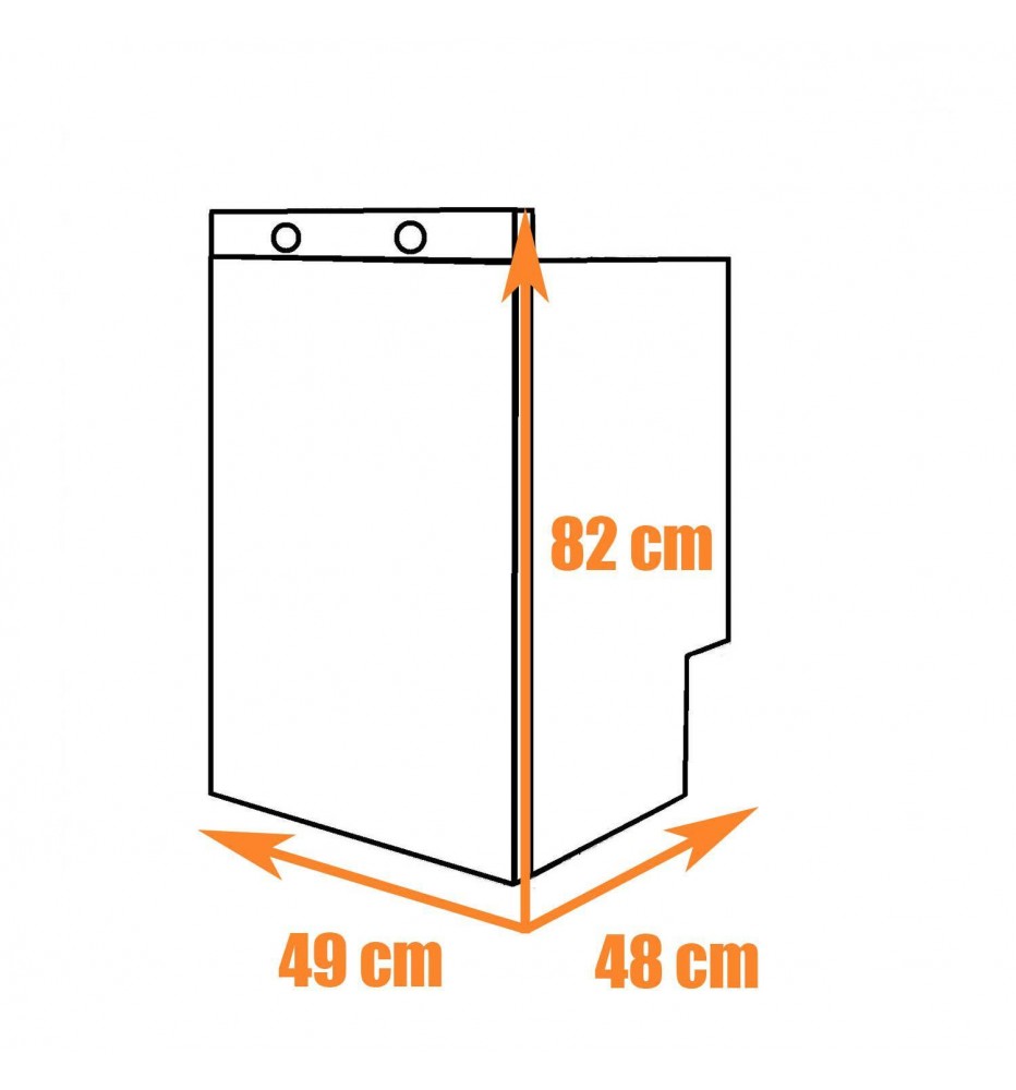 Réfrigérateur à absorption encastrable 70L DOMETIC RM5330 pour 12V 230V gaz