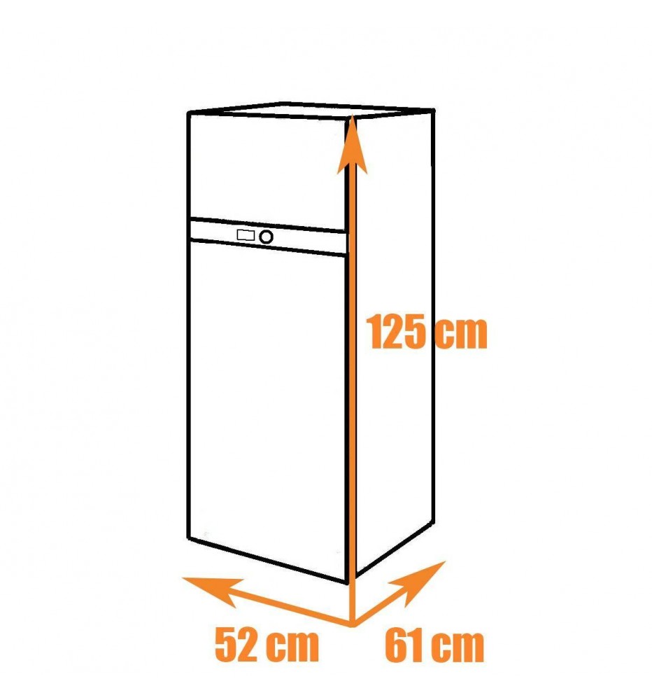 Built-in absorption refrigerator 177L DOMETIC RMD10.5XT for 12V 230V gas