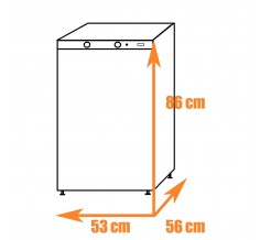 Absorption Freestanding white fridge DOMETIC RGE 2100 230V gas