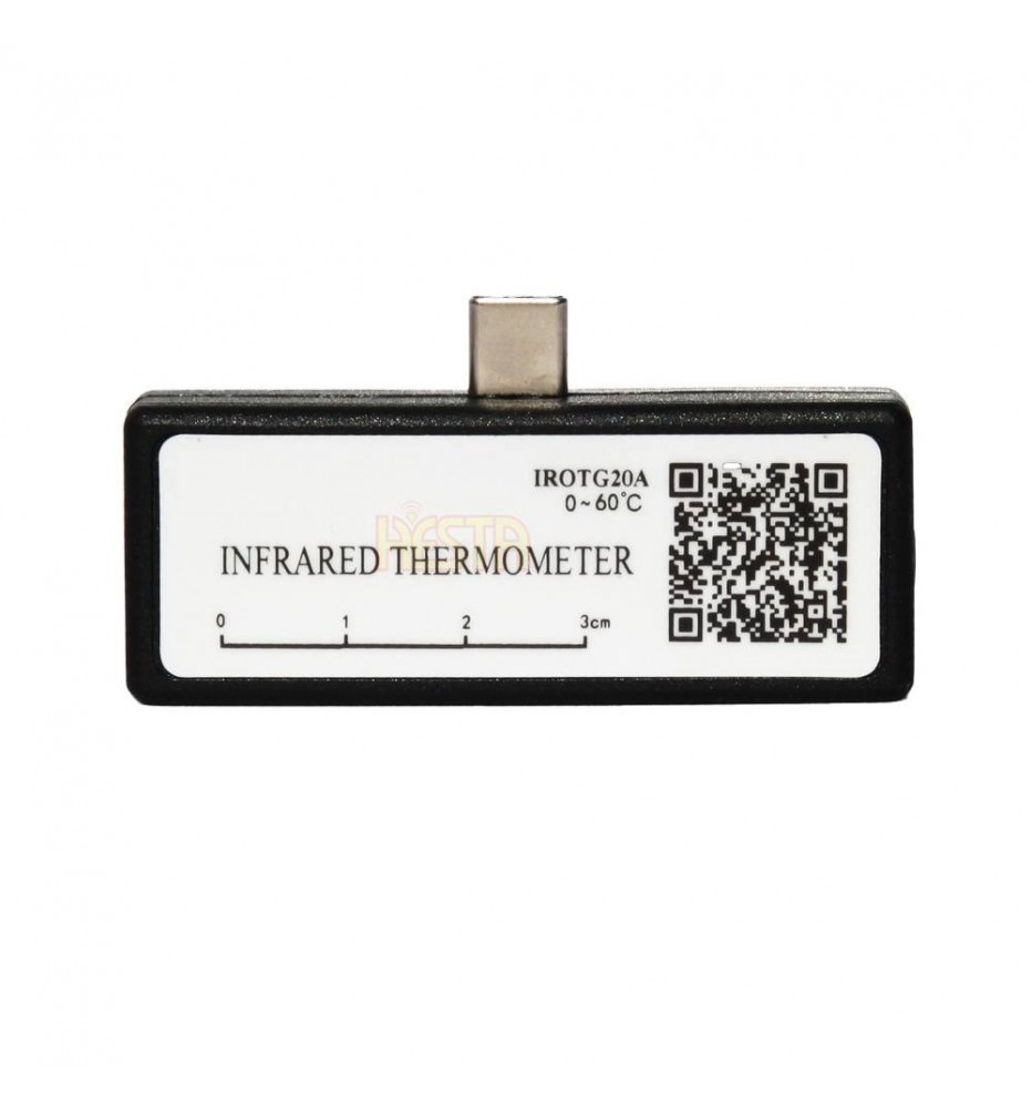 Non-contact, mobile infrared smartphone thermometer for temperature measurement