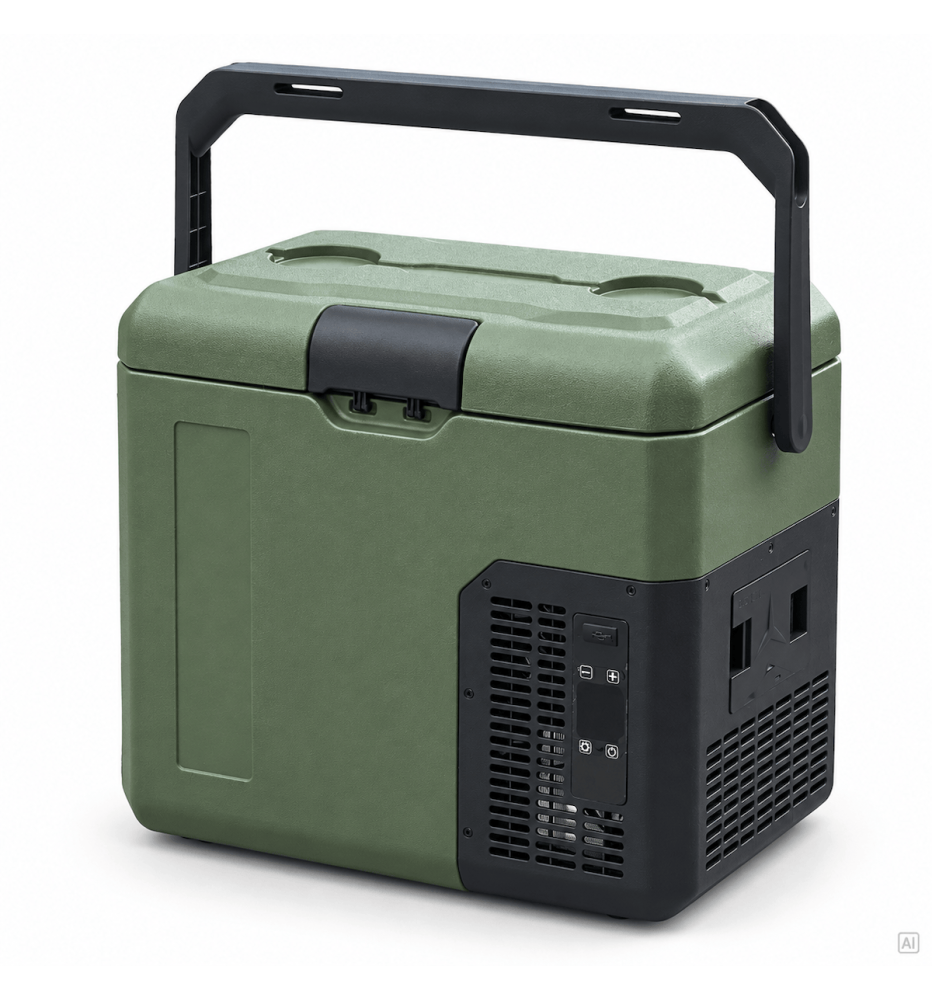Frigo médical 16L pour vaccins, sang, hormones et médicaments – 12V/230V, batterie intégrée, chauffage