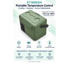 Medical Transport Refrigerator 16L for Vaccines, Blood, Growth Hormone and Medicines – 12V/230V, Built-in Battery and Heating