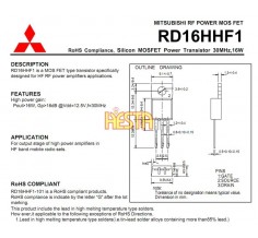 Końcówka mocy w.cz RD16HHF1