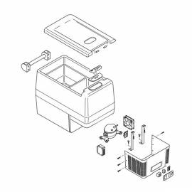 IndelB TB41a - Teile des Kompressor Kühlbox